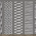 Modern wall panel 3d model