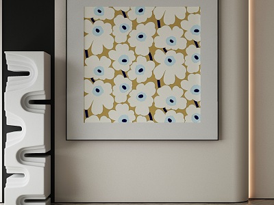 modern decorative painting 3d model