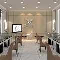 Elegant Modern Jewelry Store Facade With Glass Doors And Illuminated Display Cases