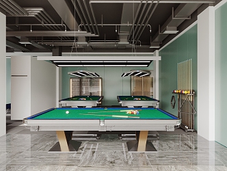 Modern Billiard Room 3d model