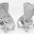 Red Babyhood Lightweight Foldable Baby Stroller With Comfortable Seat And Wheels