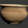 Handmade Terracotta Clay Pot With Carved Patterns And Wide Mouth Design
