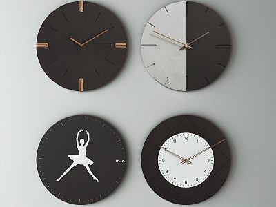 Modern Clock 3d model