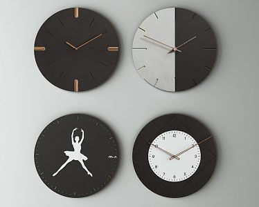 Modern Clock 3d model