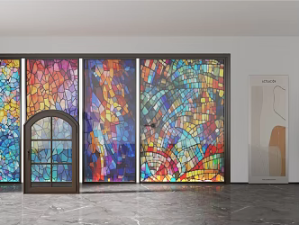 Color doors and windows 3d model