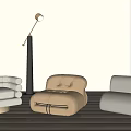 Lazy Sofa Fabric Single Sofa Leisure Chair Combination 3d model
