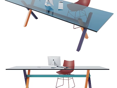 Well Designed Table Tennis Room With Professional Table Rackets And Lighting Setup 3d model