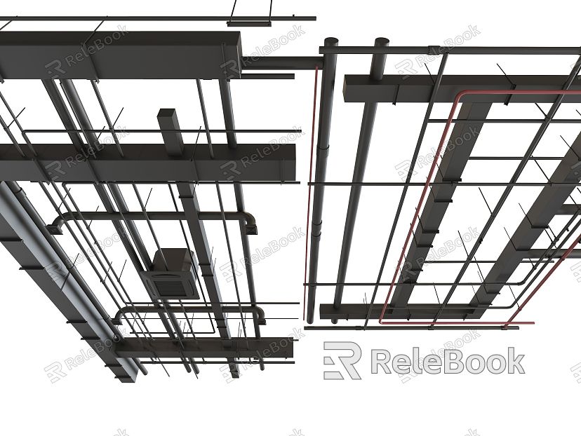 Pipe ventilation pipe ceiling pipe ceiling fire pipe ceiling pipe model