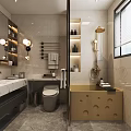 Hotel Guest Room With Bunk Bed Staircase Desk Cloud Pendant Lights Green Wallpaper And Rug