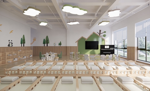 Modern Kindergarten Classroom 3d model