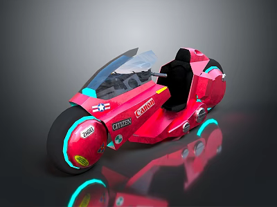 Jet Motorcycle Sci-Fi Motorcycle Concept Motorcycle Flying Car Space Flying Car Space Motorcycle 3d model
