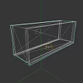 Single Blue Shipping Container Building Structure With Basic Exterior Design