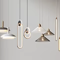 Modern Contemporary Pendant Lights Design Featuring Various Shapes And Metallic Accents