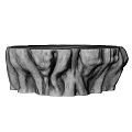 Natural Wood Tree Stump Dining Table With Rustic Texture And Organic Shape