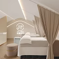 Modern Beauty Salon Interior Design With Elegant Reception Area Comfortable Seating And Decorative Chandeliers
