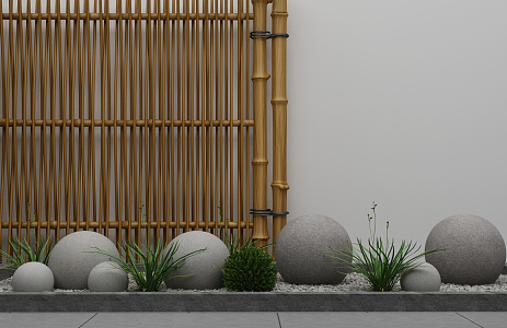 Modern landscape sketch 3d model