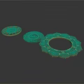 Decorative Round Coasters With Intricate Patterns For Home Table Accessories