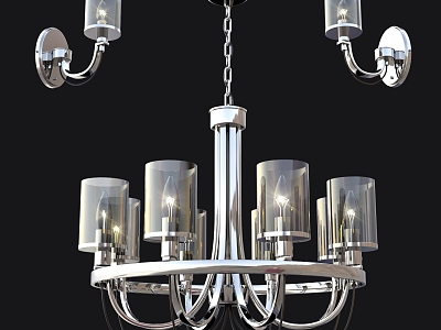 Antique chandelier lamp model