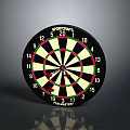 SPORTSMATE FUN MASTERY Dartboard With Numbered Sections And Darts For Recreational Use