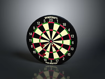 Dart Target Heart 3d model