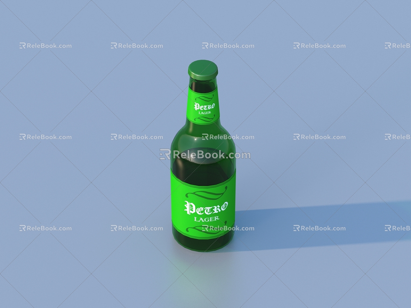 Bottle Beverage Beer 3d model