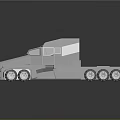 Futuristic Truck 3D Model With Sleek Design Large Windows And Metallic Finish