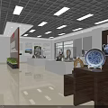 Modern Public Office Space With Open Layout Ergonomic Desks Indoor Plants And Bright Lighting