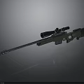 High Precision Military Grade Sniper Rifle With Long Barrel And Telescopic Sight