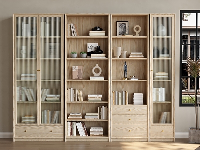 Nordic Bookcase Combination Bookcase model