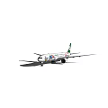 Passenger Plane With Colorful Cartoon Art On Fuselage And Tail