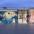 Modern Clothing Store Interior Design With Display Racks Mannequins And Colorful Apparel