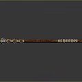 Traditional Axe Weapon With Wooden Handle And Metal Head Design