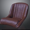 Modern Pink Textured Chair With Unique Curved Design For Living Space