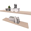Bookshelf Display Cabinet Storage Cabinet Low Cabinet Books Adornment Ornaments 3d model