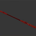 Artisanal Intricate Hand Carved Wooden Wand With Detailed Sculpted Patterns
