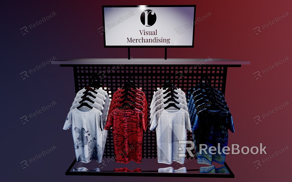 Visual Marketing Short Sleeve Shelf T-Shirt Display model