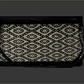 Stylish Geometric Pattern Crossbody Handbag For Daily Use In Beige And Black