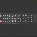 Samsung Black Computer Remote Control With Multifunctional Buttons And Ergonomic Design