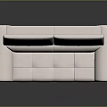 Modern Light Colored Sectional Sofa With Comfortable Backrest Armrest And Sturdy Metal Legs 3d model