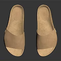 Casual Daily Wear Comfortable Leather Slippers With Thick Cork White Sole Shoes