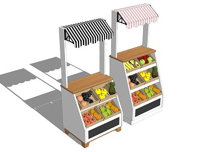 Modern shelf fruit selling cabinet model