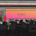 AIMILI Cocktail And Whiskey Bar Interior Design With Warm Lighting And Leather Seats