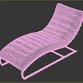 Modern Black Leather Chaise Lounge With Gold Metal Frame Stitched Details And Elegant Design