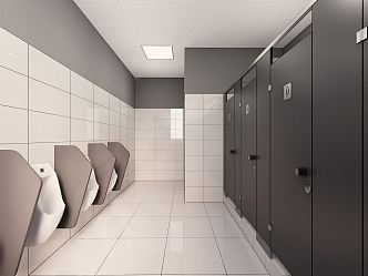 Public toilet Modern toilet 3d model