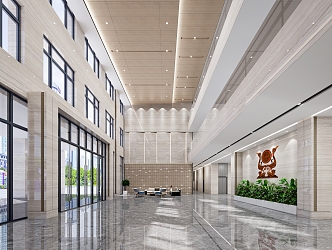 Modern Office Hall 3d model