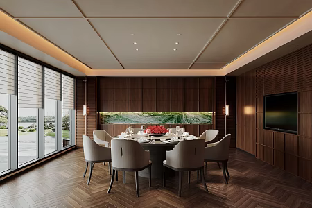 New Chinese Box Restaurant Box Club Box Room 3d model