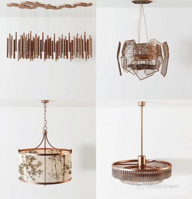 Various Unique Chandelier Designs With Modern Classic And Stylish Styles For Home Decor 3d model 