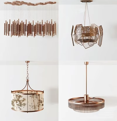 Various Unique Chandelier Designs With Modern Classic And Stylish Styles For Home Decor 3d model