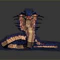 snake cobra venomous snake python reptile cold-blooded animal reptile 3d model