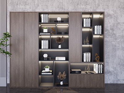 Modern Bookcase SU model